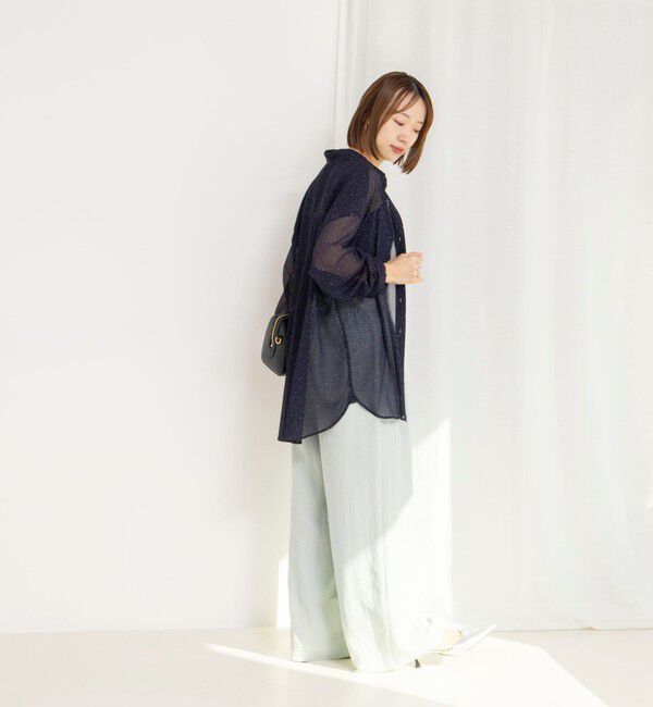 NOLLEY'S「45th limited edition MY STANDARD【WEB＆一部店舗限定】グリッターシャツ」|シャツ・ブラウス|