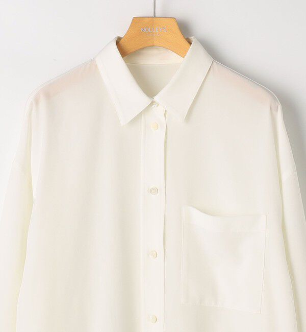 NOLLEY'S sophi「ウォッシャブルトリアセドレープシャツ」|シャツ・ブラウス|