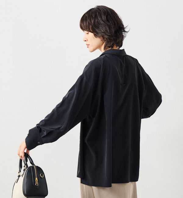 NOLLEY'S sophi「ウォッシャブルトリアセドレープシャツ」|シャツ・ブラウス|