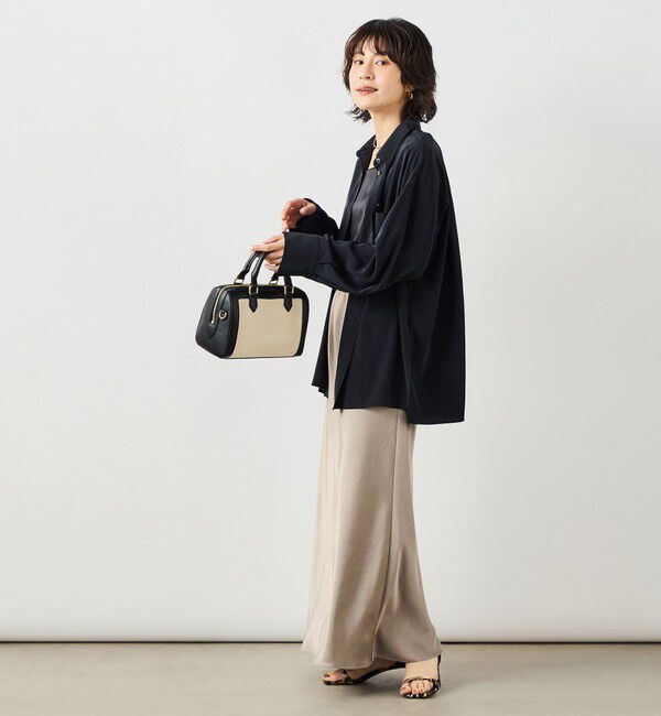 NOLLEY'S sophi「ウォッシャブルトリアセドレープシャツ」|シャツ・ブラウス|