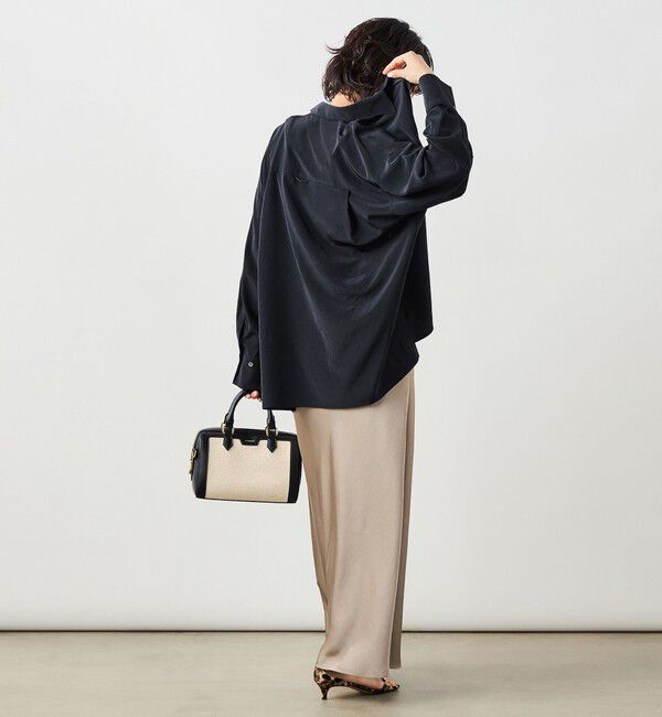 NOLLEY'S sophi「ウォッシャブルトリアセドレープシャツ」|シャツ・ブラウス|