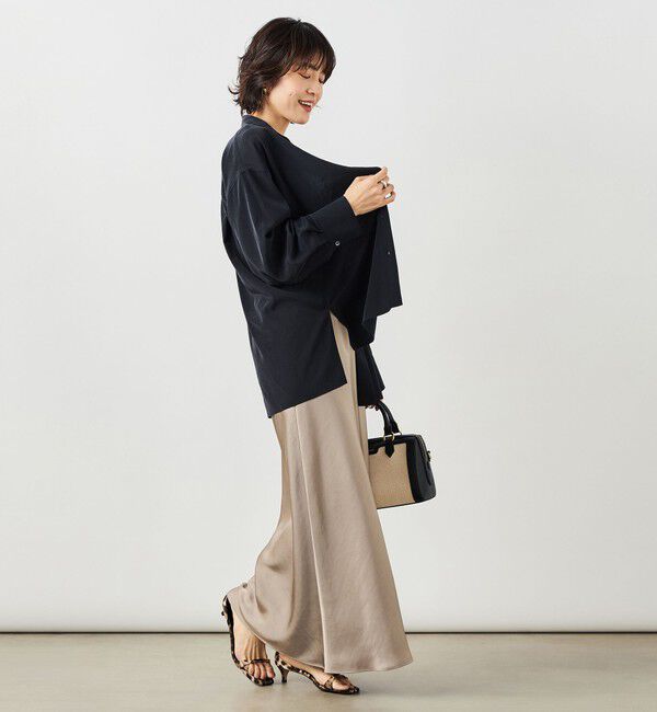 NOLLEY'S sophi「ウォッシャブルトリアセドレープシャツ」|シャツ・ブラウス|