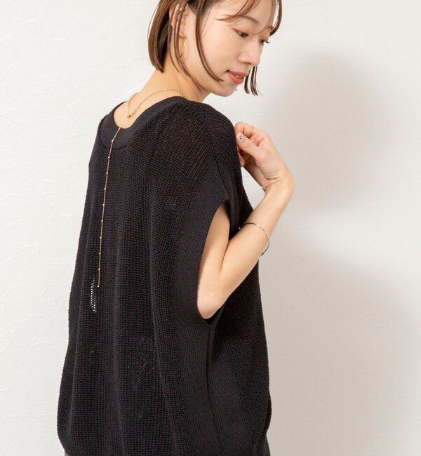 NOLLEY'S「【WEB限定】《手洗い可能》ペーパーヤーン2WAYベスト」|ベスト・ジレ|