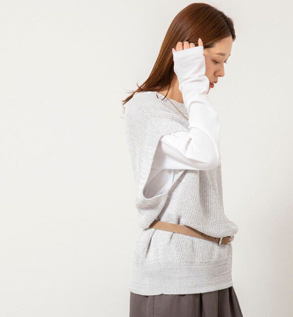 NOLLEY'S「【WEB限定】《手洗い可能》ペーパーヤーン2WAYベスト」|ベスト・ジレ|