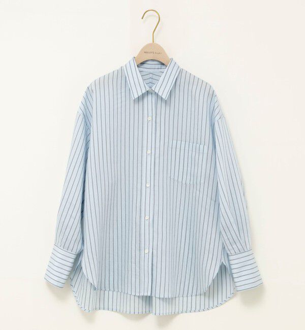NOLLEY'S sophi「ウォッシャブルタンブラーストライプ3WAYシャツ」|シャツ・ブラウス|