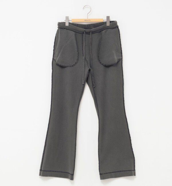 NOLLEY'S「ウォッシャブルピグメント加工フレアカットソーパンツ」|チノ|