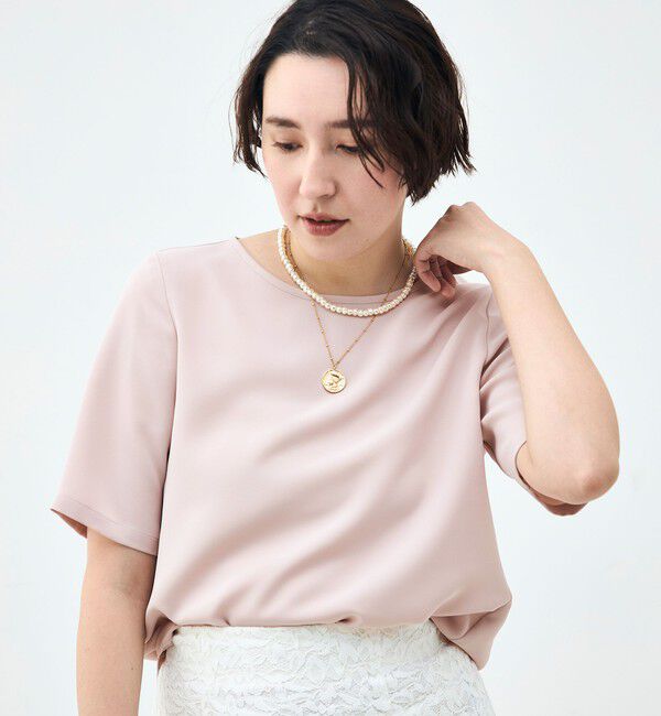 NOLLEY'S sophi「ウォッシャブルダブルクロスＴブラウス」|シャツ・ブラウス|
