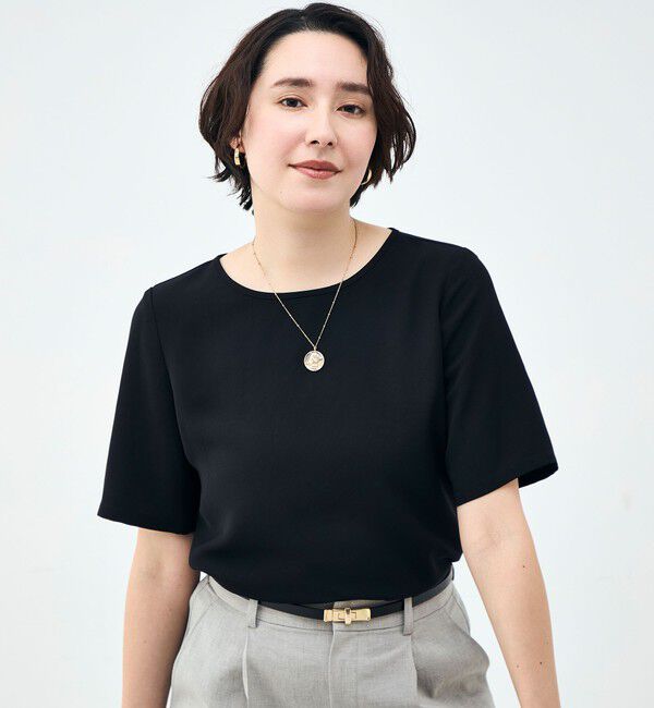 NOLLEY'S sophi「ウォッシャブルダブルクロスＴブラウス」|シャツ・ブラウス|