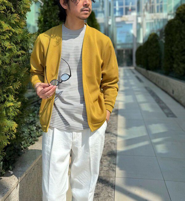 NOLLEY'S goodman「針抜きジャージ ボタンレスカーディガン 26SS」|カーディガン|