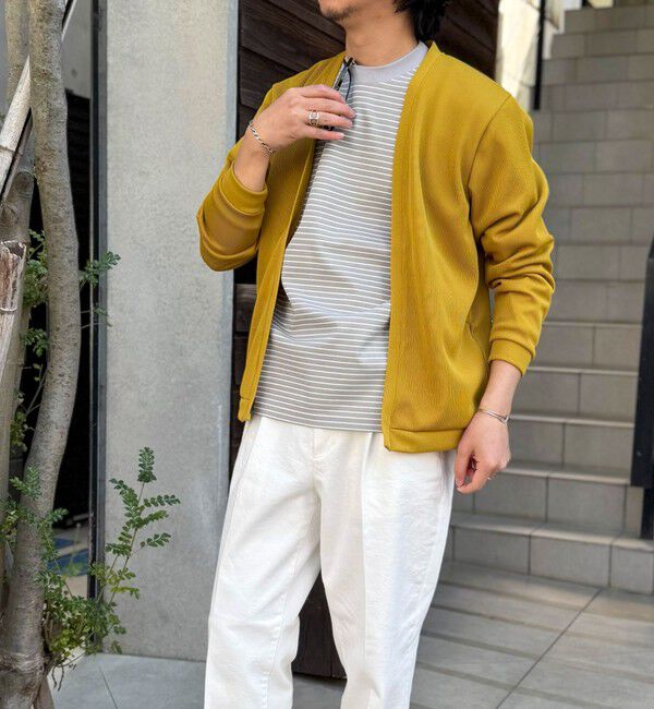 NOLLEY'S goodman「針抜きジャージ ボタンレスカーディガン 26SS」|カーディガン|
