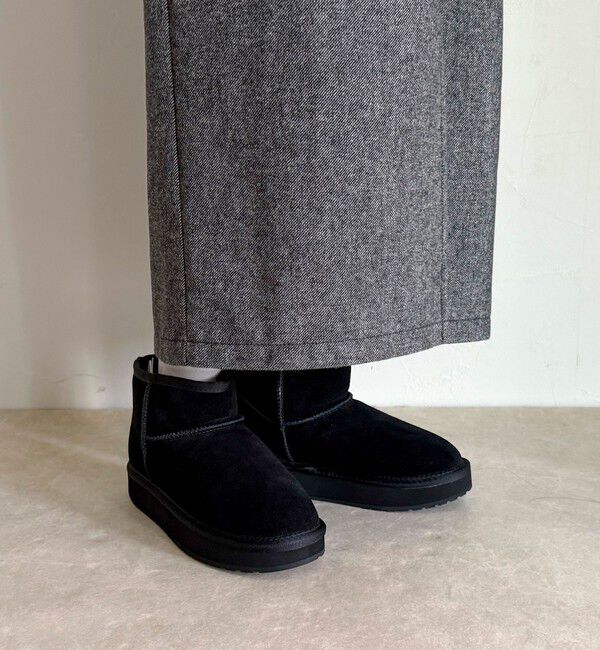 fredy emue「【EMU Australia】マイクロウールプラットフォームムートンブーツ」|ショートブーツ|