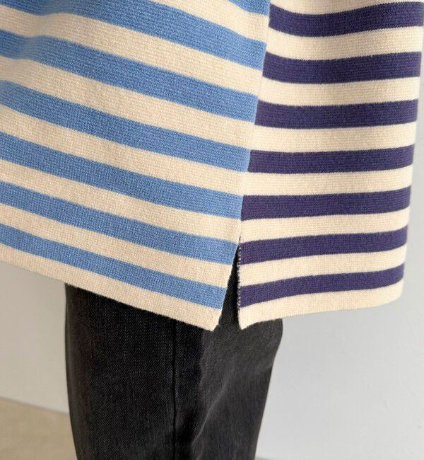 fredy emue「【GEVACO/ゲバコ】ボーダーニットプルオーバー」|ニット・セーター|