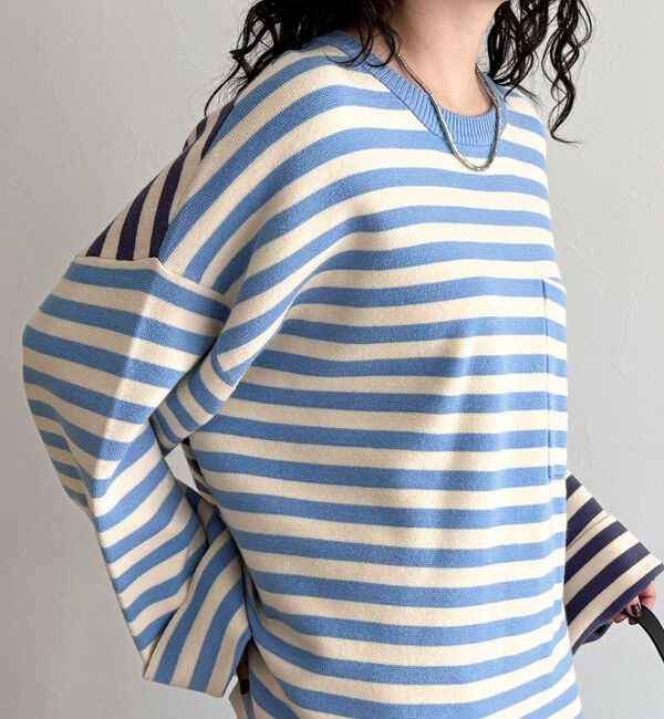 fredy emue「【GEVACO/ゲバコ】ボーダーニットプルオーバー」|ニット・セーター|