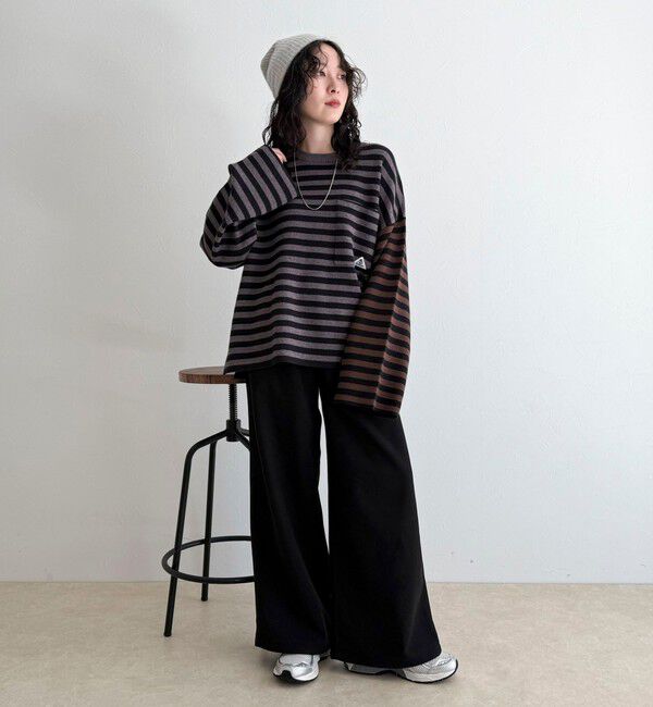 fredy emue「【GEVACO/ゲバコ】ボーダーニットプルオーバー」|ニット・セーター|