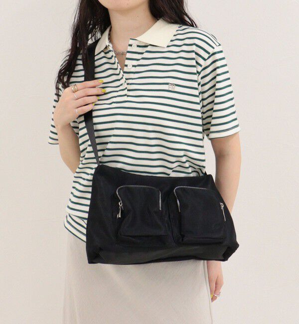 fredy emue「【CONTROL FREAK】メッシュポケットショルダーバッグ」|ショルダー・メッセンジャー|ブラック