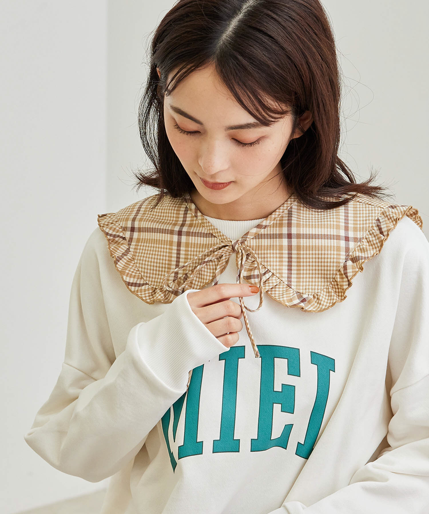 ROPE PICNIC PASSAGE「【2WAY】チェックフリルつけ衿」|その他|