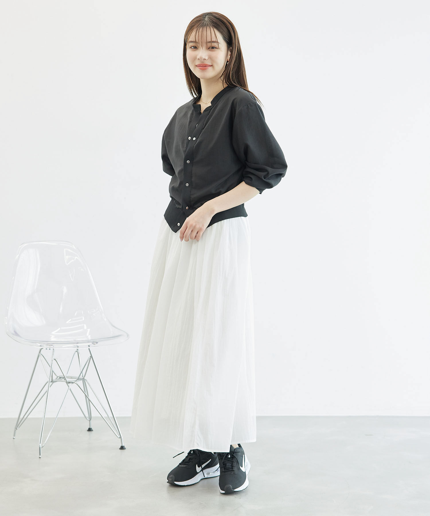 Rope&rsquo;Picnic「シアーブルゾンカーディガン」|カーディガン|