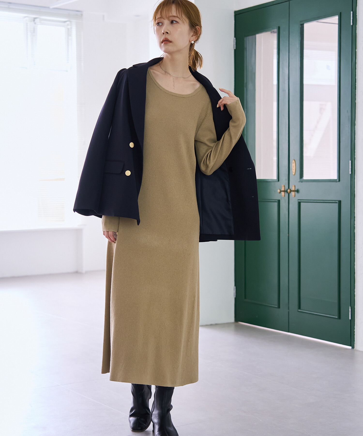 Rope&rsquo;Picnic「ラメリブニットワンピース」|ワンピース|