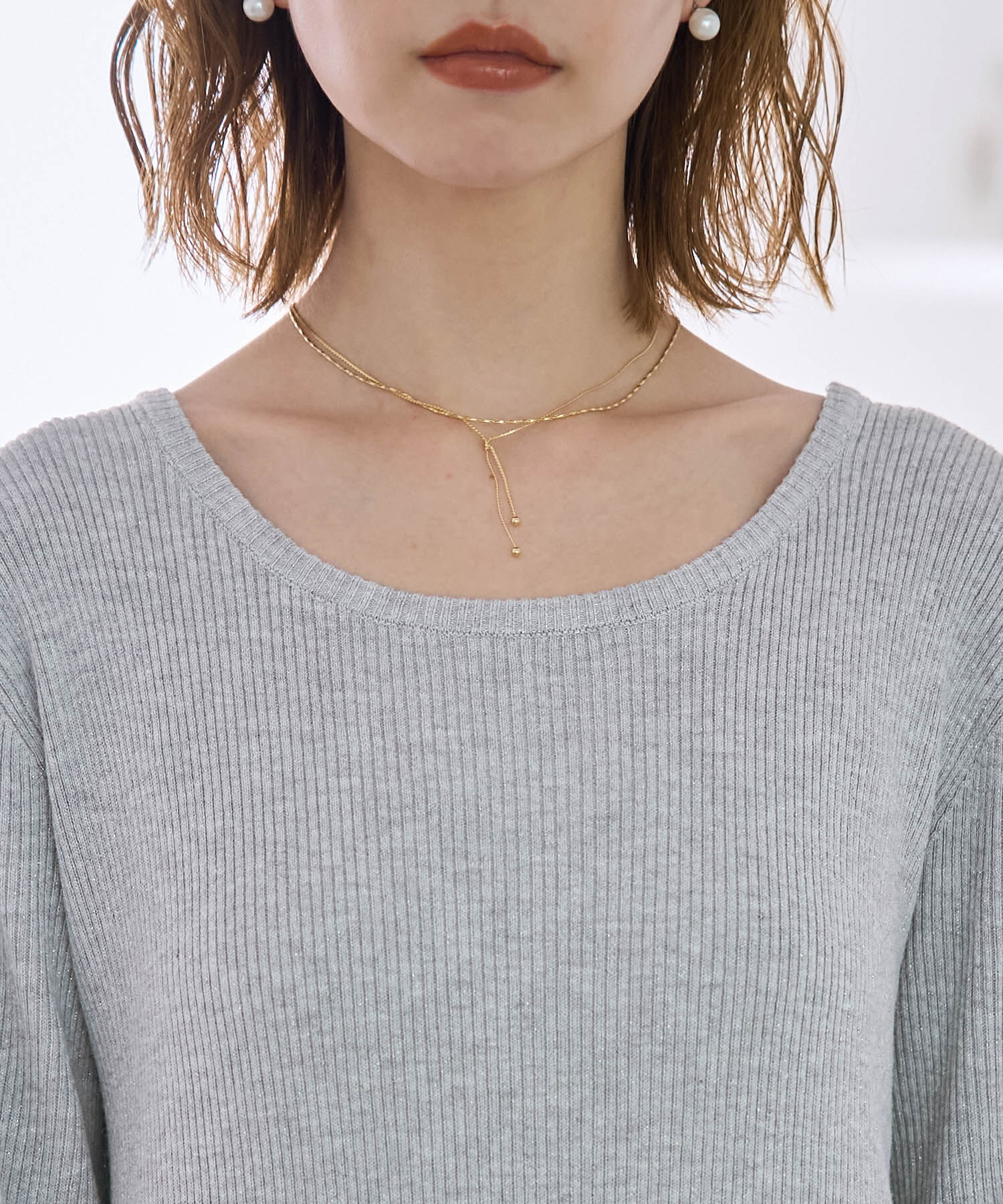 Rope&rsquo;Picnic「ラメリブニットワンピース」|ワンピース|