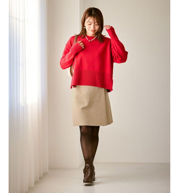 Rope&rsquo;Picnic「ラメカルゼラップ風金ボタンミニスカート」|スカート|