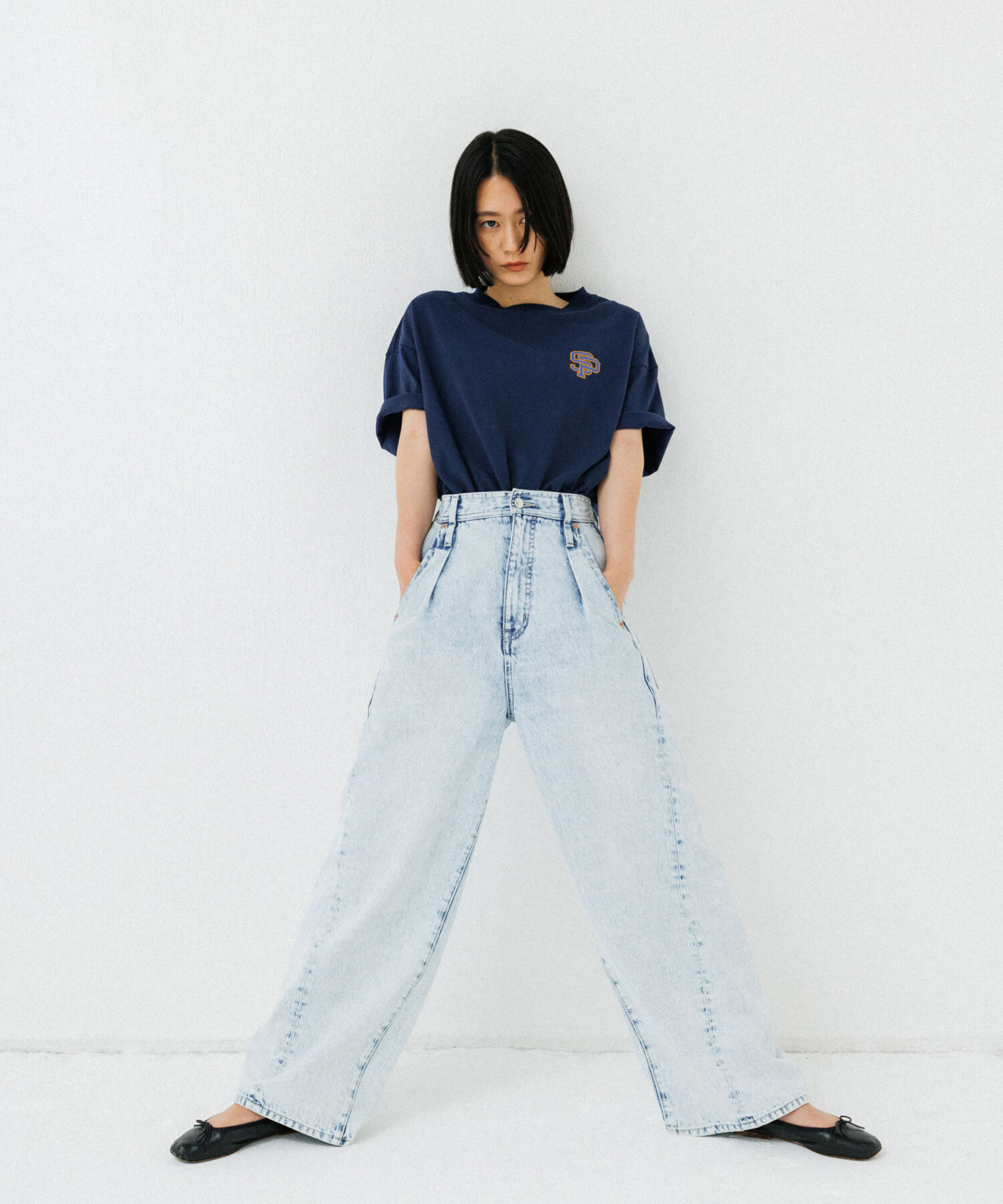 ADAM ET ROPE'「《別注》【SPALDING/スポルディング】LOGO TEE / UNISEX」|Tシャツ・カットソー|