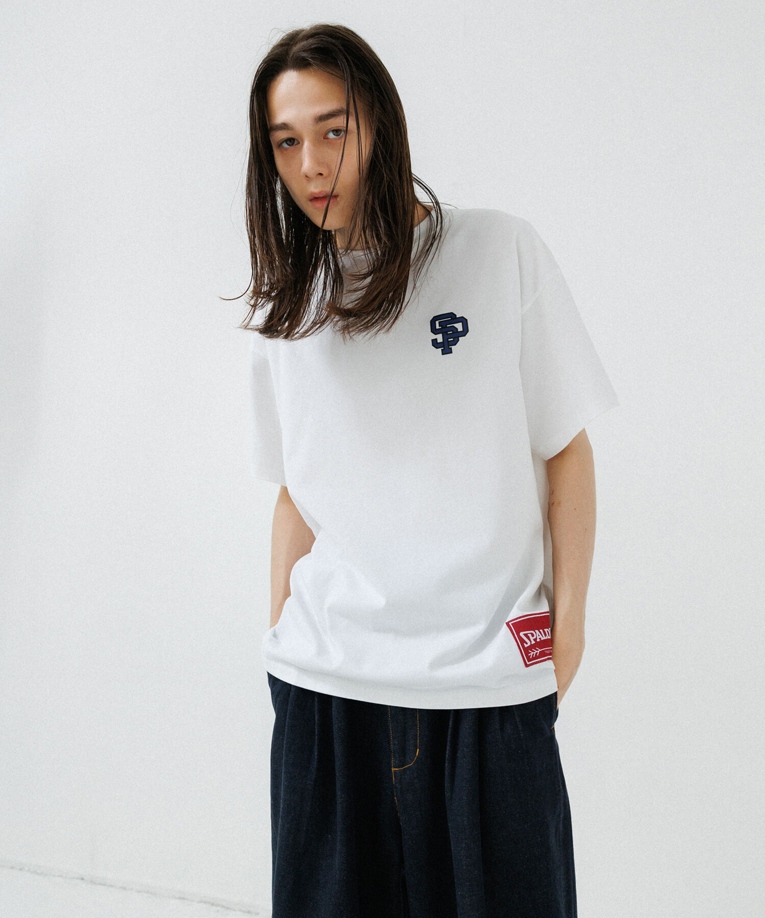 ADAM ET ROPE'「《別注》【SPALDING/スポルディング】LOGO TEE / UNISEX」|Tシャツ・カットソー|