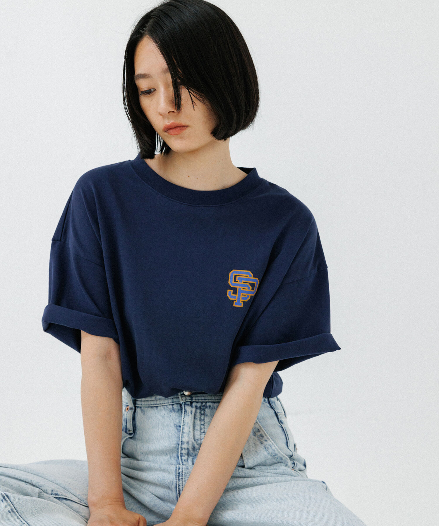 ADAM ET ROPE'「《別注》【SPALDING/スポルディング】LOGO TEE / UNISEX」|Tシャツ・カットソー|