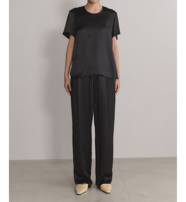 ADAM ET ROPE'「【EMOELLE】サテンTブラウス」|シャツ・ブラウス|