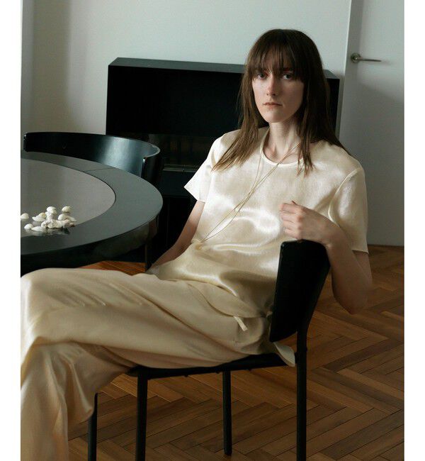 ADAM ET ROPE'「【EMOELLE】サテンTブラウス」|シャツ・ブラウス|キナリ(16)