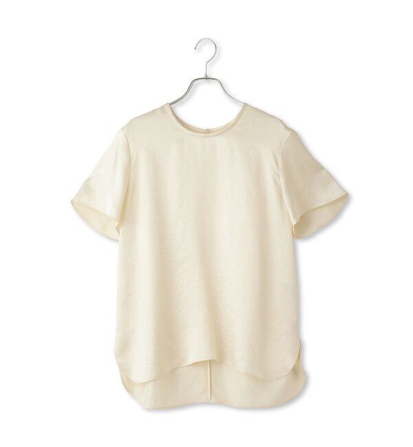 ADAM ET ROPE'「【EMOELLE】サテンTブラウス」|シャツ・ブラウス|