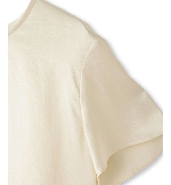 ADAM ET ROPE'「【EMOELLE】サテンTブラウス」|シャツ・ブラウス|