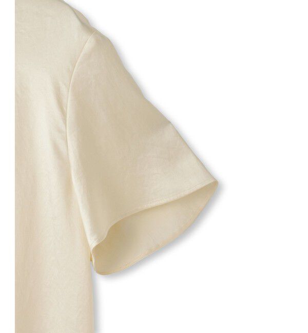 ADAM ET ROPE'「【EMOELLE】サテンTブラウス」|シャツ・ブラウス|