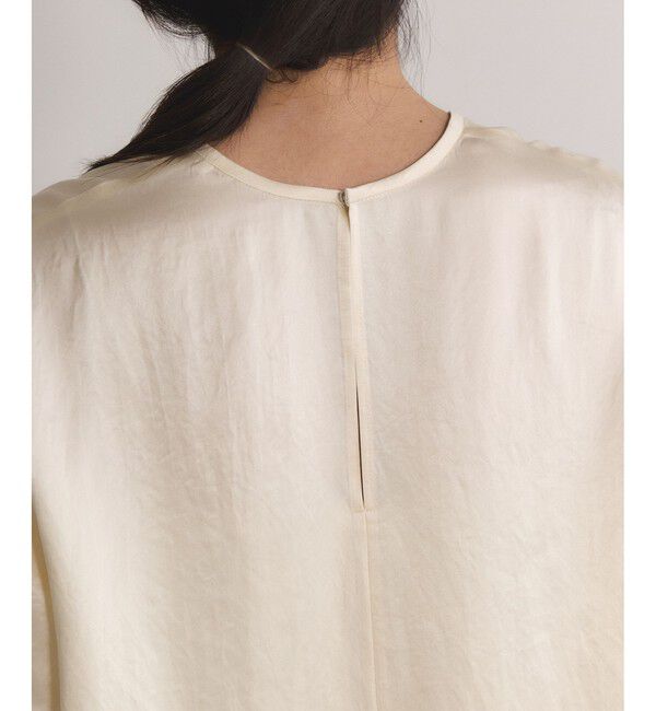 ADAM ET ROPE'「【EMOELLE】サテンTブラウス」|シャツ・ブラウス|