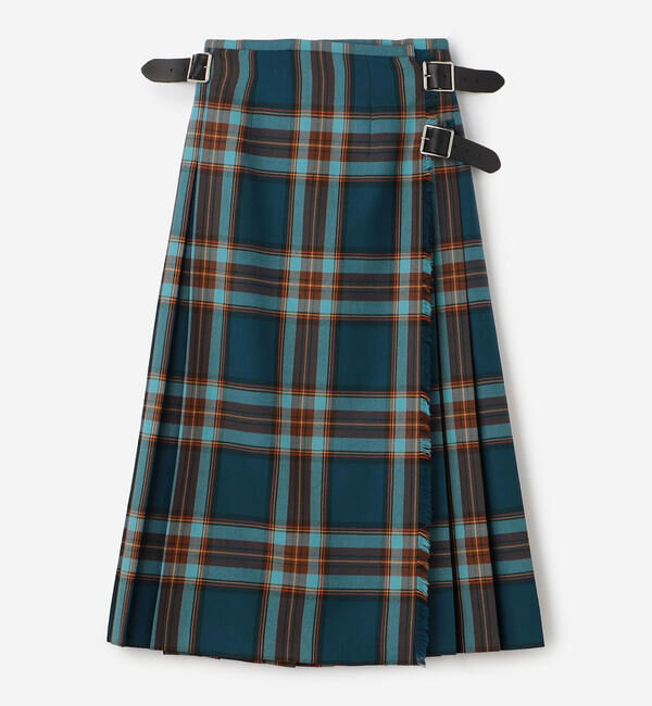 ONEIL OF DUBLIN「O'NEIL OF DUBLIN | ウーステッドウール ミドルキルトスカート WOMEN」|スカート|