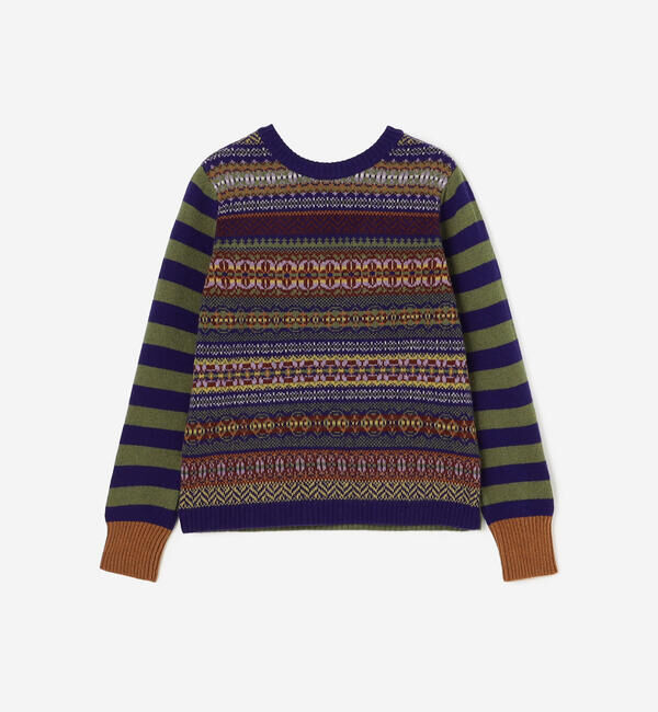  「ERIBE | ウール 2WAY ニットプルオーバー WOMEN」|ニット・セーター|BLUE系1