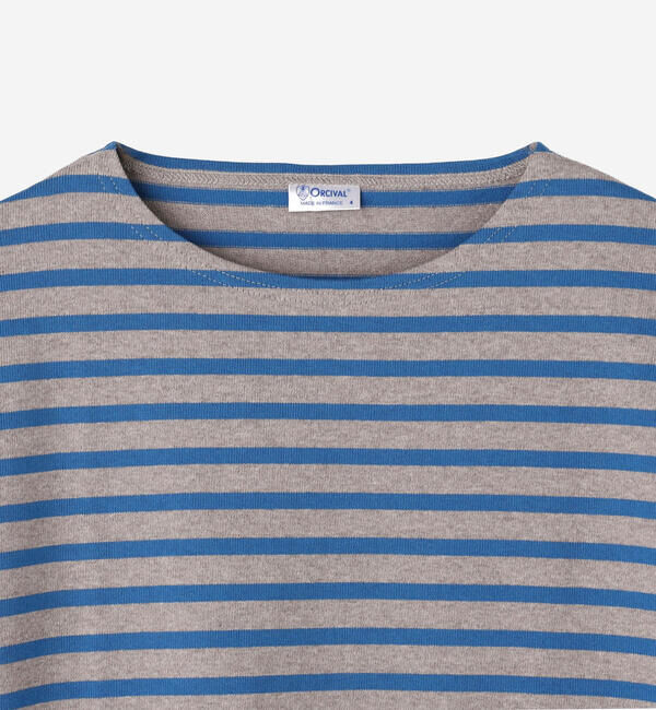 ORCIVAL「ORCIVAL | コットンロード クルーネック ワイドフレンチバスクTシャツ MEN」|Tシャツ・カットソー|