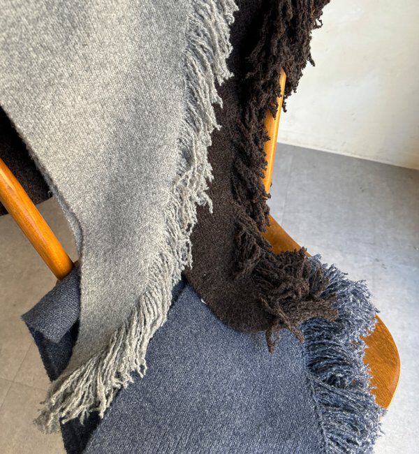  「【WEB限定】三角フリンジストール」|マフラー|