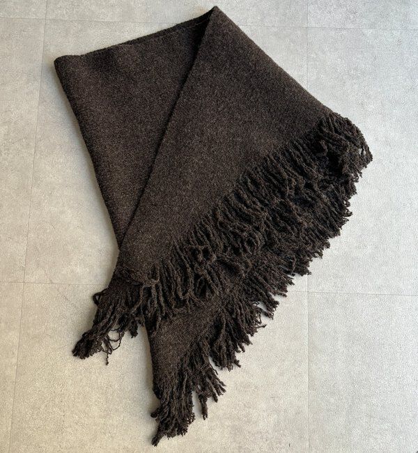  「【WEB限定】三角フリンジストール」|マフラー|