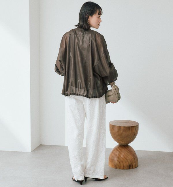  「予約【ほどよい抜け感】グロッシーシアーブルゾン」|ブルゾン・スタジャン|