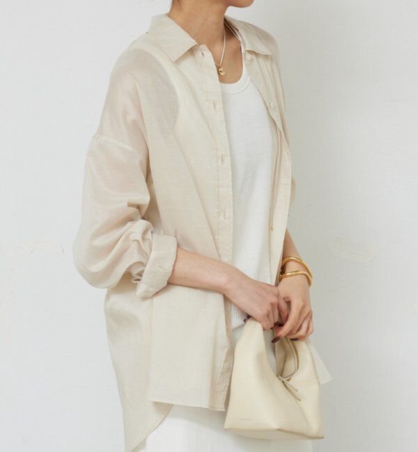  「【2WAY】カシュクールローンシャツ」|シャツ・ブラウス|