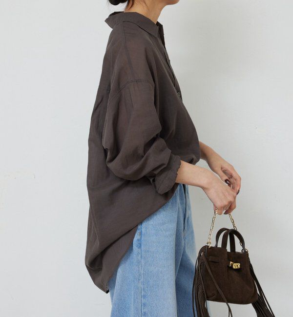  「【2WAY】カシュクールローンシャツ」|シャツ・ブラウス|