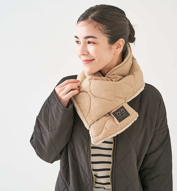 collex「【TAION】ミリタリー リバーシブル ダウンマフラー」|マフラー|