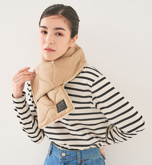 collex「【TAION】ミリタリー リバーシブル ダウンマフラー」|マフラー|