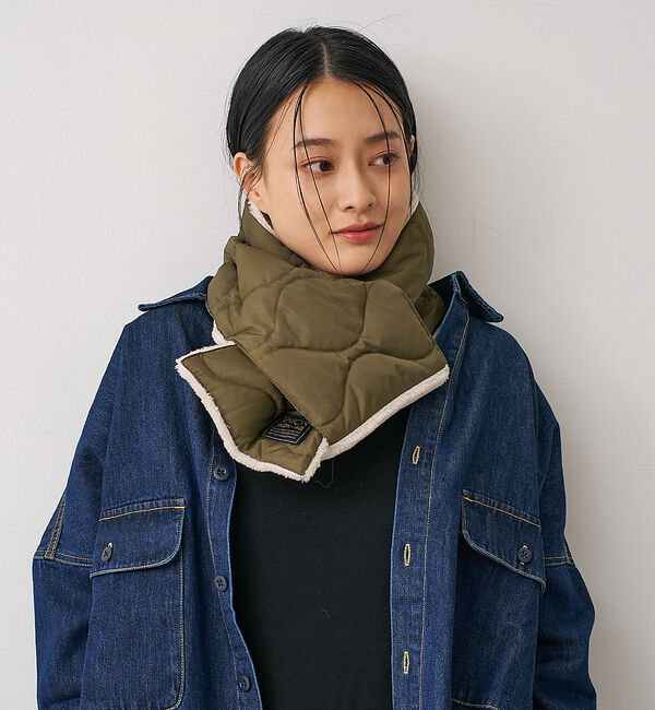 collex「【TAION】ミリタリー リバーシブル ダウンマフラー」|マフラー|