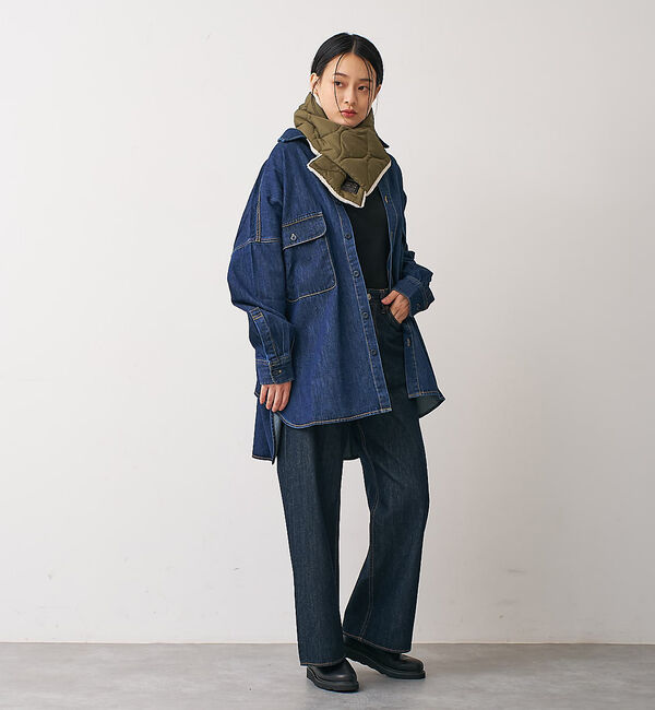 collex「【TAION】ミリタリー リバーシブル ダウンマフラー」|マフラー|