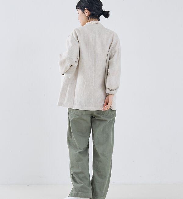 collex「麻ノーカラージャケット」|ノーカラージャケット|