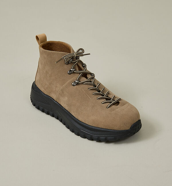 ABAHOUSE「SUEDE MOUNTAIN BOOTS / マウンテンブーツ/厚底/軽量ブーツ」|ショートブーツ|