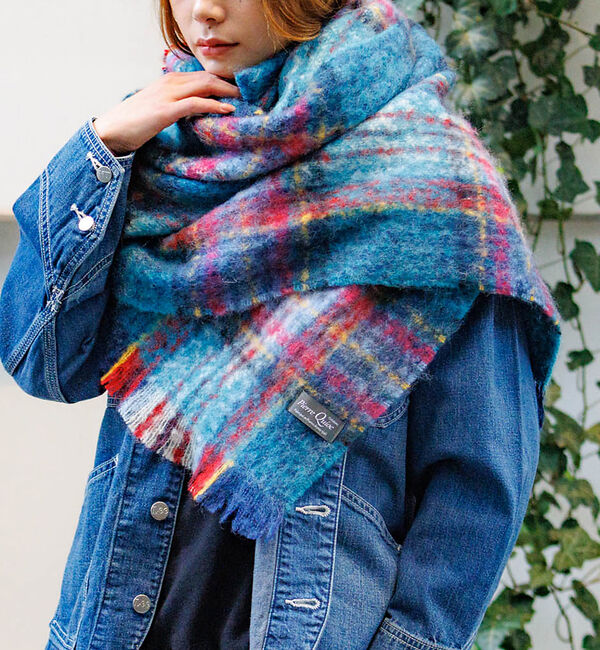 Rouge vif「【Pierre Quioc / ピエールキオック】モヘア混チェックストール /」|マフラー|その他3