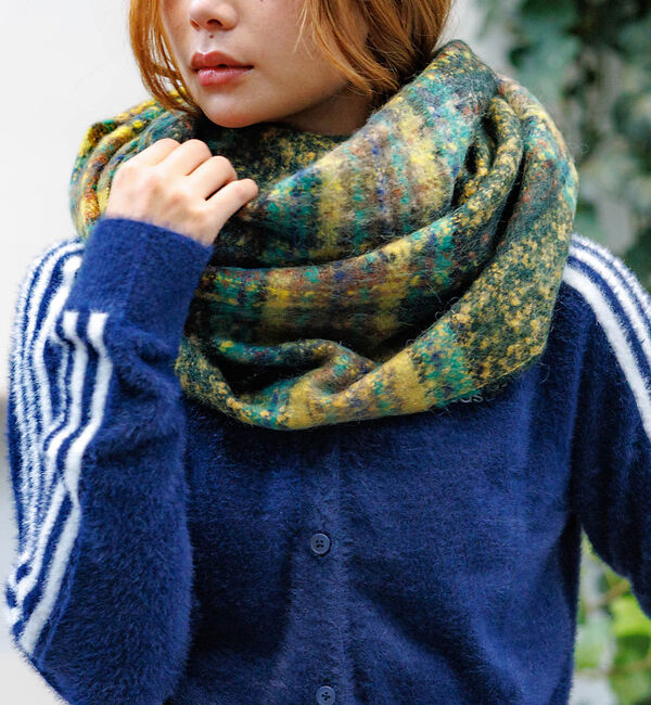 Rouge vif「【Pierre Quioc / ピエールキオック】モヘア混チェックストール /」|マフラー|その他4