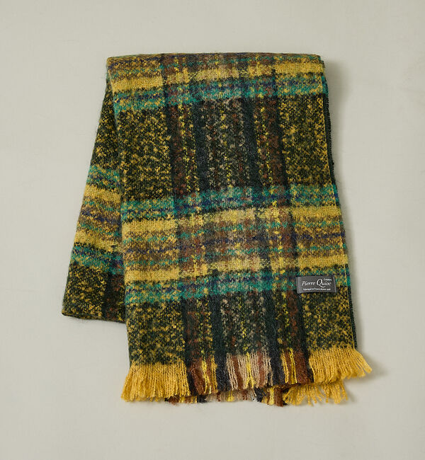 Rouge vif「【Pierre Quioc / ピエールキオック】モヘア混チェックストール /」|マフラー|